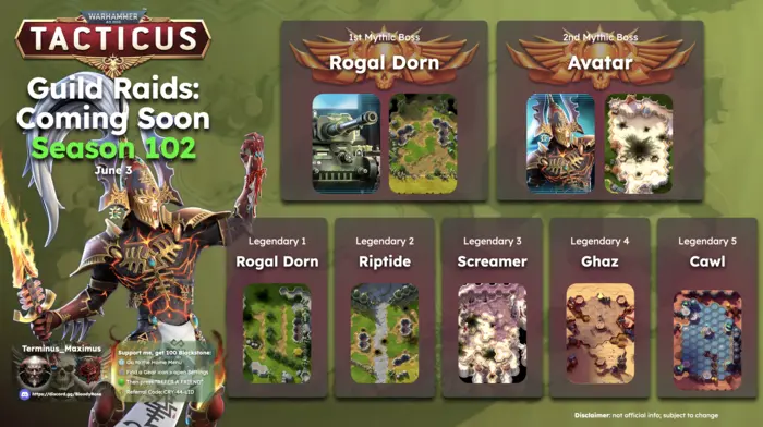 Guild Raid Season 101 Coming Soon Infographic