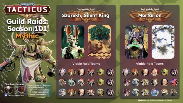 Season 101 Guild Raid archive preview