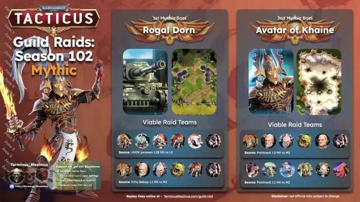 Season 102 Guild Raid archive preview