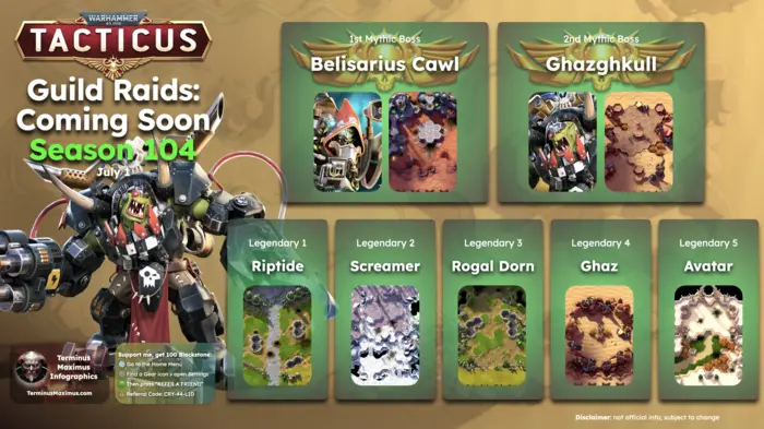 Guild Raid Season 103 Coming Soon Infographic