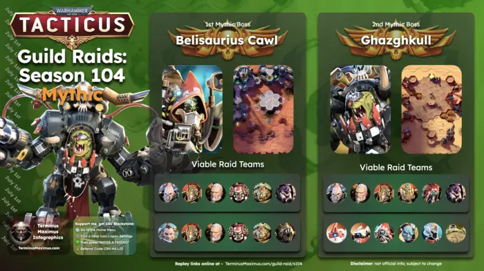 Season 104 Guild Raid archive preview