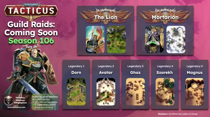 Guild Raid Season 105 Coming Soon Infographic