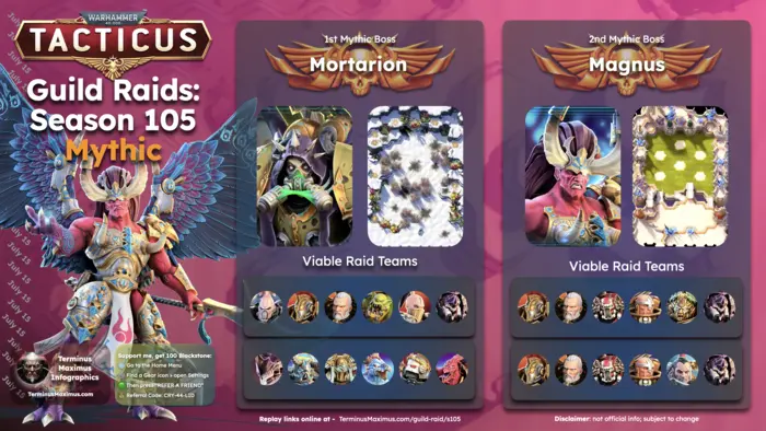 Season 105 Guild Raid archive preview