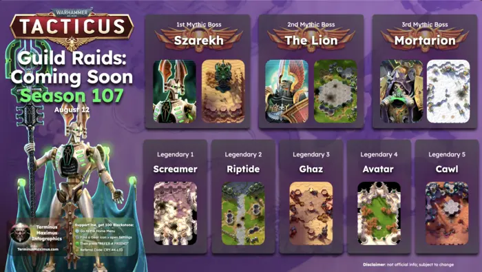 Guild Raid Season 106 Coming Soon Infographic