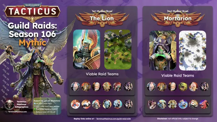 Season 106 Guild Raid archive preview